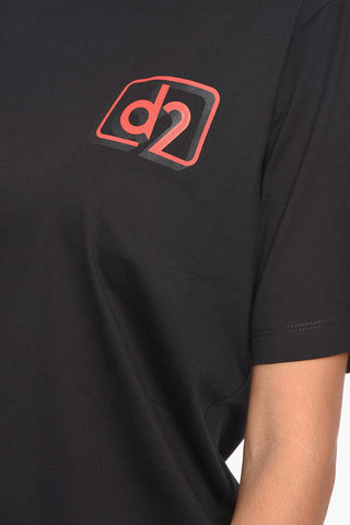 Crewneck T-shirt with Logo Print