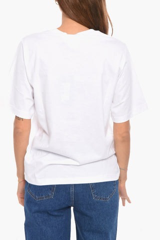 Crewneck T-shirt with Embossed Logo