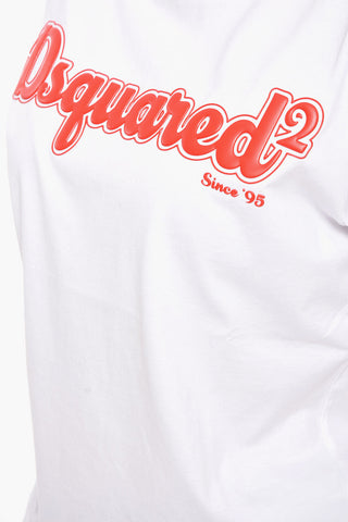 Crewneck T-shirt with Embossed Logo