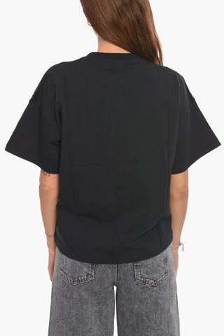 T-shirt Oversized con Stampa Floreale