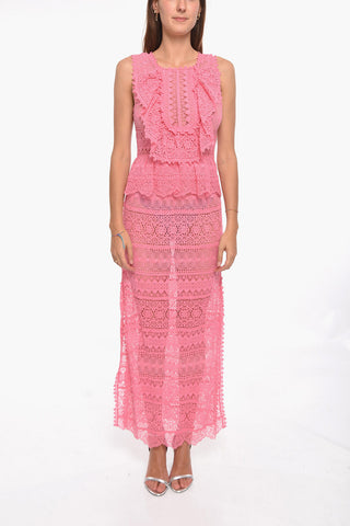 Lace LILIA Dress with Ruffled Detailing