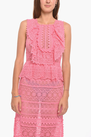 Lace LILIA Dress with Ruffled Detailing