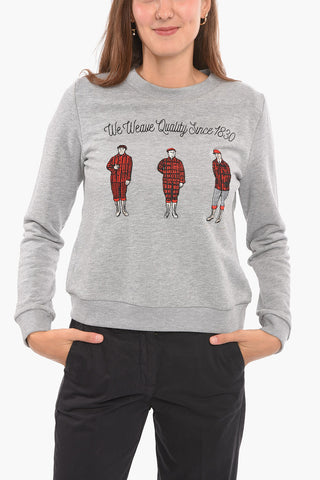 Fleece Jumper with Embroidery
