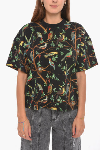 Crewneck T-shirt with Allover Print