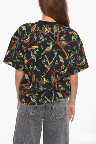 Crewneck T-shirt with Allover Print