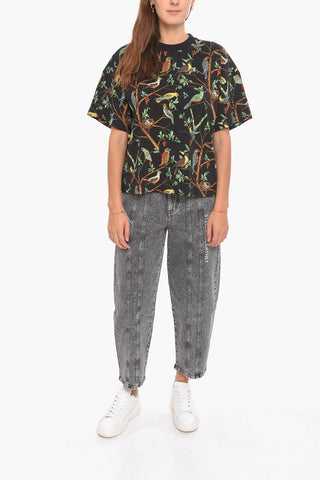 Crewneck T-shirt with Allover Print
