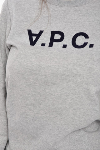 Brushed-cotton Crewneck Sweatshirt with Logo