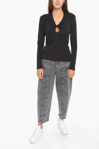 Twisted KEYHOLE Long Sleeved Top