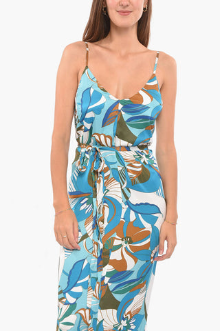 Flared ADELLE Dress with Floral Maxi Print