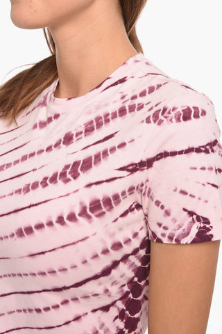 T-shirt A maniche Corte Girocollo Con Stampa Tie dye
