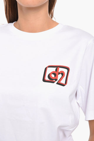 Crewneck T-shirt with Logo Print