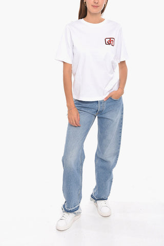 Crewneck T-shirt with Logo Print