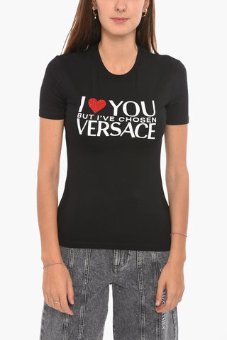 Short Sleeved I LOVE YOU Printed T-shirt