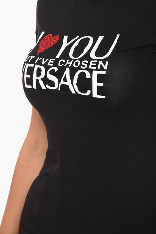 Short Sleeved I LOVE YOU Printed T-shirt