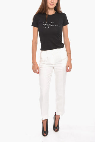 High-Waisted Linen BEST Trousers with Pleats