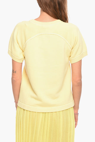 Short-sleeved Sweatshirt with Crewneck
