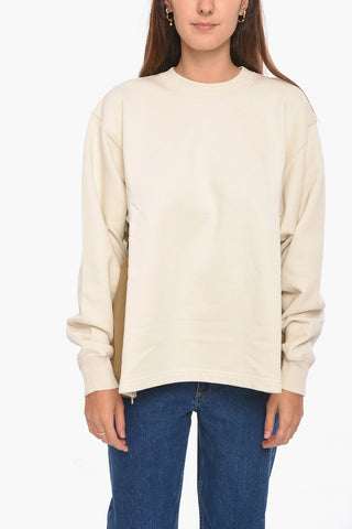 Crewneck Sweatshirt with Side-zip Detailing