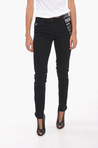 JEANS COUTURE Jeans CRYSTAL Skiny Fit Con Logo Ricamato 14 cm