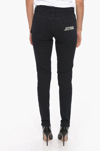 JEANS COUTURE Jeans CRYSTAL Skiny Fit Con Logo Ricamato 14 cm