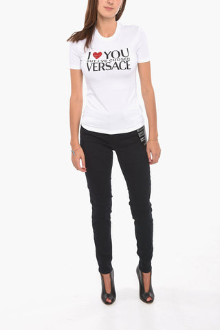JEANS COUTURE Jeans CRYSTAL Skiny Fit Con Logo Ricamato 14 cm