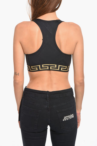 Perforated Crop Top with Logoed Elastic Band