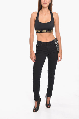 Perforated Crop Top with Logoed Elastic Band