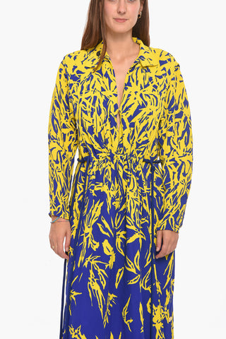 Vestito Maxi A Maniche Lunghe Con Coulisse