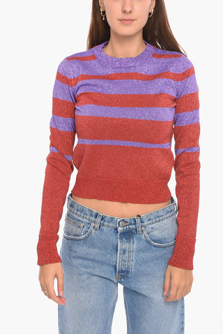 Lurex Sweather with Striped Pattern