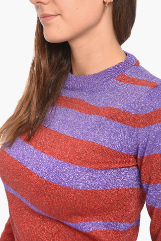 Lurex Sweather with Striped Pattern
