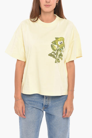T-shirt Oversized con Stampa Floreale