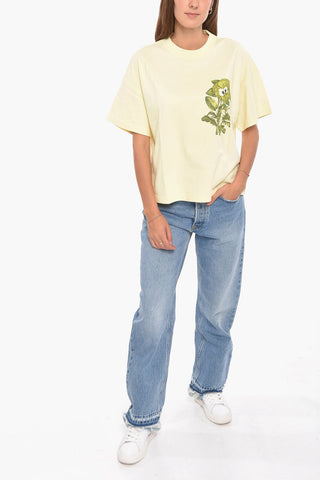 T-shirt Oversized con Stampa Floreale