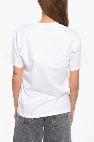 Creewneck Short Sleeved T-shirt With Maxi Patch