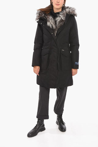 Cashmere Blend MILITARY Parka with Fox Fur