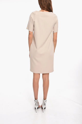Solid Colored ANITA Dress with Short Sleeves