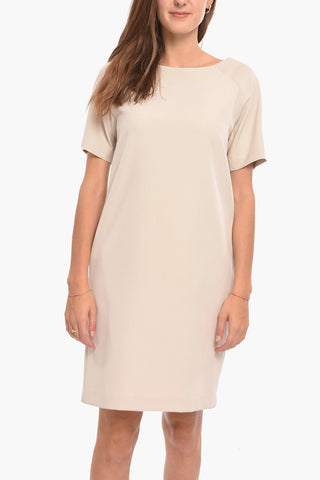 Solid Colored ANITA Dress with Short Sleeves