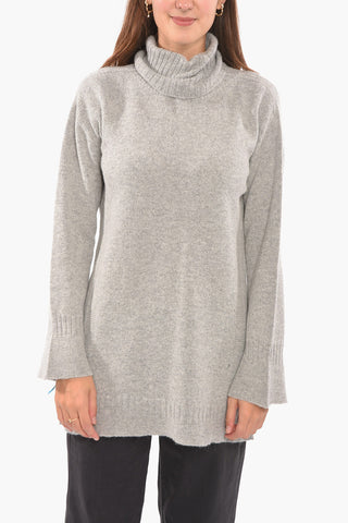 Maglia in Lana di Alpaca a Collo Alto