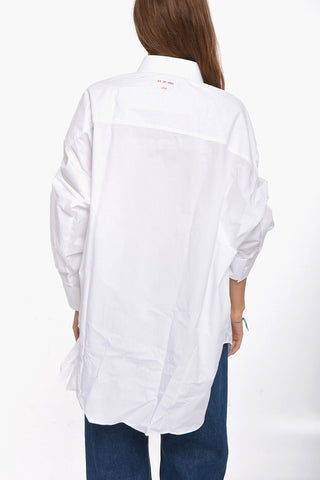 Camicia Business Over Size con Taschino e Logo Cucito