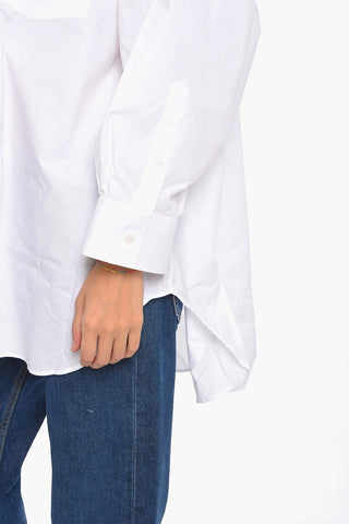 Camicia Business Over Size con Taschino e Logo Cucito
