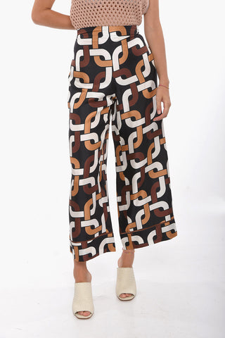 Wide Leg PAGE Trousers with Retró Print