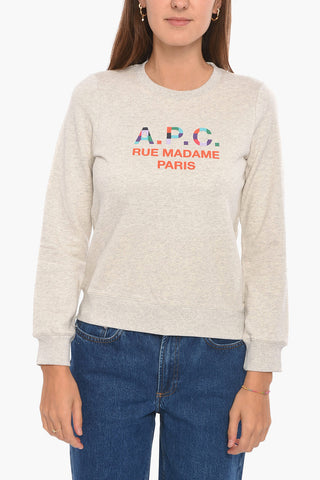 Brushed Cotton RUE MADAME Crew Neck Sweatshirt