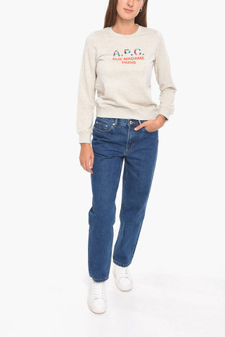 Brushed Cotton RUE MADAME Crew Neck Sweatshirt