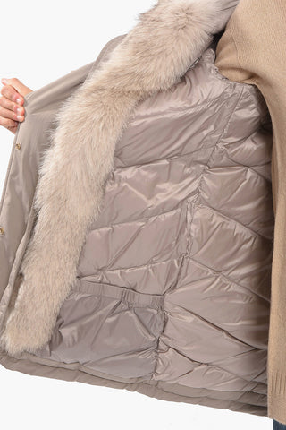 Padded MILITARY Parka with Finn Fox Fur