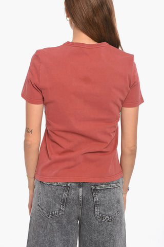 Embroidered Logo Crewneck Short Sleeved T-shirt