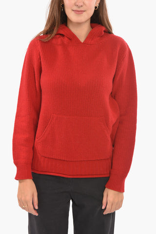 Wool Hoodie Sweather with Kangaroo Pocket