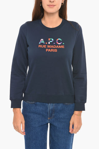 Brushed Cotton RUE MADAME Crew Neck Sweatshirt
