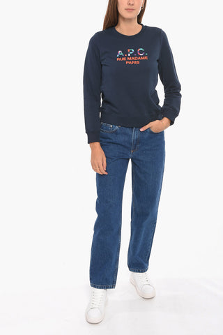 Brushed Cotton RUE MADAME Crew Neck Sweatshirt