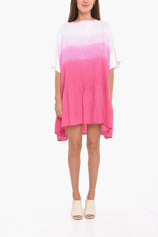 Tie-dye KAFTANO Dress with Self-tie Detailing