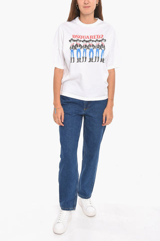Printed T-shirt with Cowboy Motif
