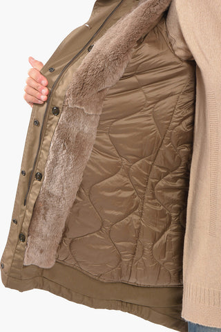 Double Layered REX Parka with Fur