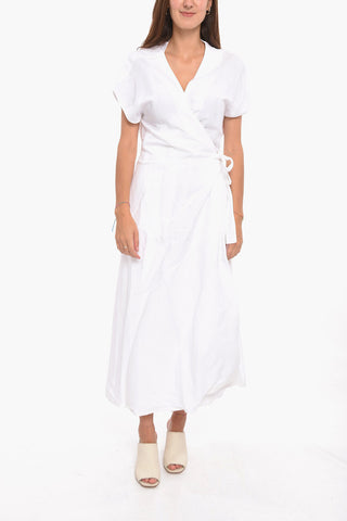 Abito ANGEL in Misto Lino con Scollo a V